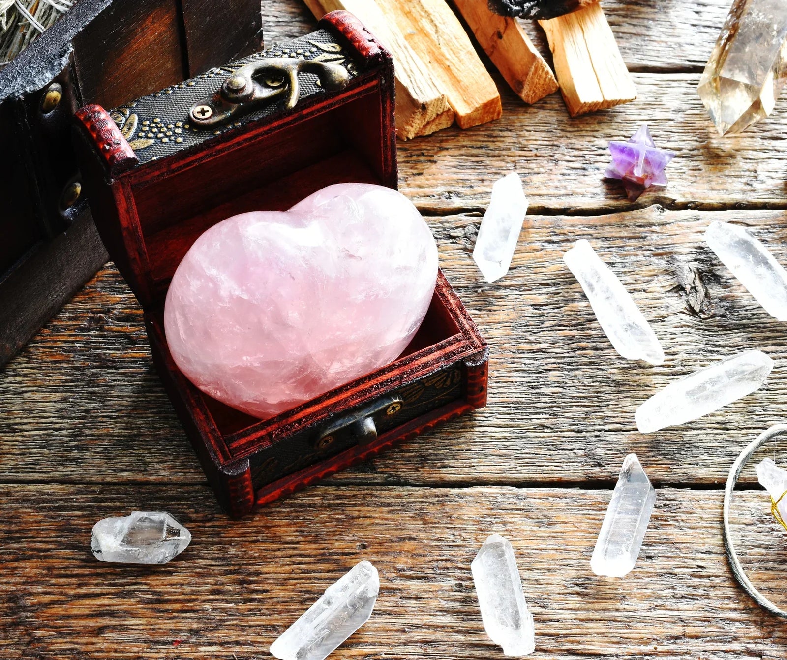 Cristaux pour l'amour & le coeur